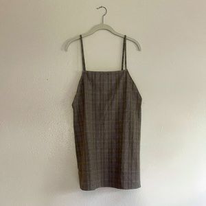 Plaid A-line dress